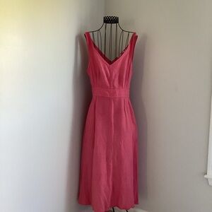 Joie V-Neck Pink Midi Dress - C20